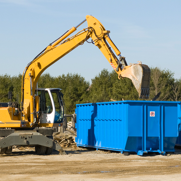 can i choose the location where the residential dumpster will be placed in Manning